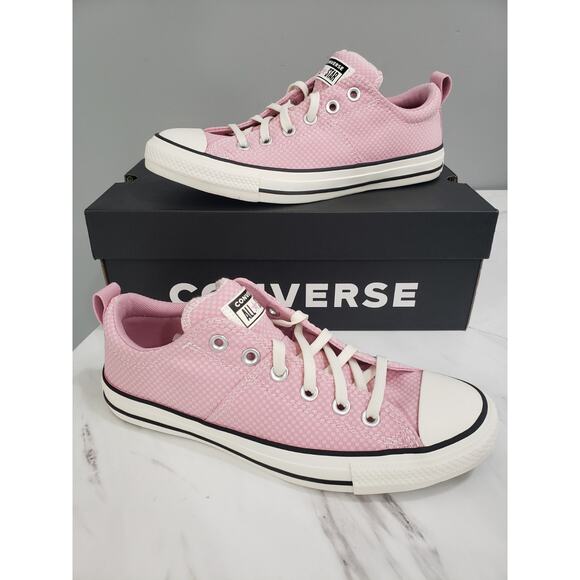 Converse Women's Chuck Taylor All Star Madison Checkered Low Shoes Pink Size 8.5 - Picture 1 of 7